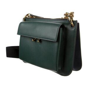 MARNI Blue/Green Two Tone Pocket Crossbody Bag